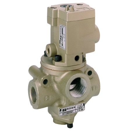 Ross Controls 27 Series, 3/2 Single Solenoid Controlled, Spring Return, Normally Closed,  2773B4011Z